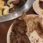 天山 - 暑いのでそそくさ、お肉焼いちゃいました♪