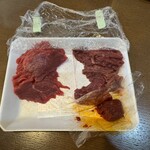 扇や精肉店 - 赤身とシンシン(５分の２を食べた後)