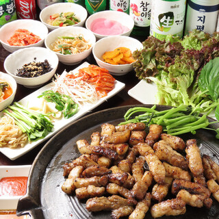 炭火焼き！一味違う【鹿児島県産】黒豚サムギョプサルセット