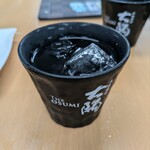 おかもと鮮魚店  - 黒丸ロック（芋焼酎）