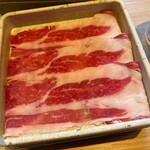 しゃぶしゃぶ温野菜 - 特撰牛しゃぶ　すき焼きのスープとの相性⚪︎です