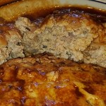 豚菜 - ハンバーグ断面