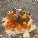 神戸 かに傳 - ウニとカニとイクラの子丼