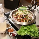 シガン 生サムギョプサル専門店 - チュクミ生サムギョプサル２人前