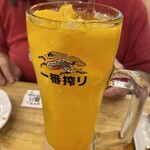 きはち屋 - フルーツゴロゴロサワー(オレンジ)