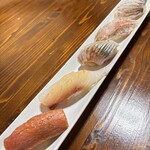 鮨 弥さか - トロ、カンパチ、鰊、小鯛、太刀魚