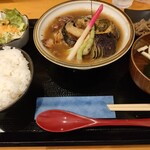 割烹食堂 かいね - 本鮪目玉煮付け定食　1200円