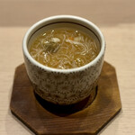 鮨 竜太 - 河豚の白子と毛蟹の茶碗蒸し