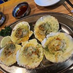 韓国料理ポチャ クァンジャン市場 - ホタテチーズ焼き