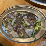 韓国料理ポチャ クァンジャン市場 - 生テナガダコ