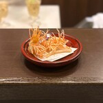 てんぷらこざき - 料理写真:海老足と穴子骨せんべい