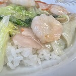 京華苑 - エビ中華丼