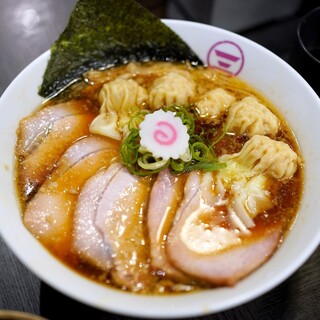 横浜中華そば 維新商店 - 料理写真:ワンタン生姜醤油　肉増し