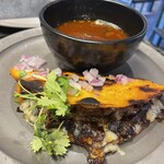 ブルー エントランス キッチン - 