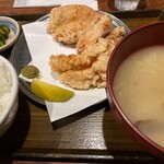 SAPPORO餃子製造所 - 塩ザンギ定食（3個）ご飯小盛り