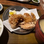 SAPPORO餃子製造所 - タレザンギ定食（3個）ネギ抜き