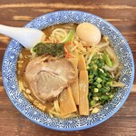 大門 - 濃厚大門ラーメン 野菜・味玉トッピング