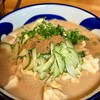 蓮 - 料理写真:冷汁うどん  宮崎の郷土料理がうどんに。味噌っぽくはなく豆乳担々麺のような感じで美味しい！