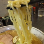 ラーメン ふくや - 塩　５００円の麺のアップ　【　２０１４年９月　】