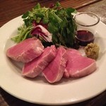 豚ヒレ肉の低温調理　わさび醤油