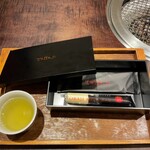 焼肉トラジ - 当たりが出たときはプチプレゼントもらいました。