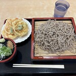 秩父そばの会 - もりそば　かき揚げ
