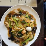 中国菜館東天紅 - 五目あんかけ焼きそば