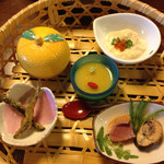 湯の風HAZU - 前菜盛り合わせ