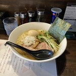 麺や まる喜 - 限定麺の冷やし淡麗煮干し塩そば