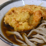 そばうどん 立ち喰い雑賀屋 - 鶏天太麺そば＠税込570円