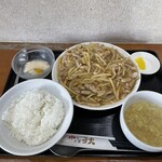 中華食堂 秋 - 豚肉と玉ねぎのオイスターソース炒め定食990円