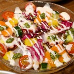 いざかや ほしぐみ - サーモンとタコとマダイのわさびカルパッチョ