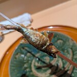 銀座 しのはら - 小鮎の焼き∶うるか醤油で