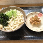 こがね製麺所 - 料理写真:◉ かけうどん (中) ¥410-
◉ いいだこ天 ¥150-