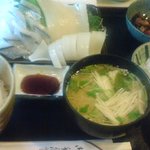 一休 - サヨリ・烏賊刺身定食