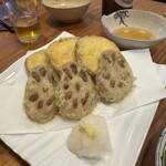 さかなばたけ - さつまいもと蓮根の天ぷら？