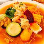 森のらくだ - カレー　今日はとうもろこしが甘くてすごく美味しかったです。