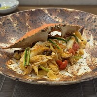 prospero - ～パスタ2～ 三河 渡蟹とズッキーニのトマトソース タリアテッレ
