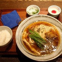 中華旬彩 森本 - かしわ山椒汁そばセット
