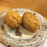 穴子料理と地酒 浅草 川井 - 毛蟹クッキー