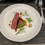 スカイダイニング リーガトップ - 国産牛サーロイン　サワラクペッハーソース