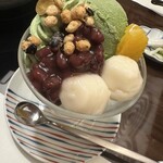 梅の花 梅田店 - 抹茶パフェ+追加料金でご注文いただけます