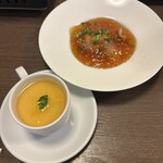 海坊厨 - なんだったかのピリ辛煮凝りと茶碗蒸し