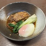 海坊厨 - 排骨と温泉玉子　排骨が柔らかいです。