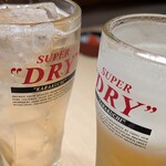 ニューすしセンター - 梅酒ソーダ　生ビール