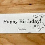 Convivio - 本当に有難うございます…！！