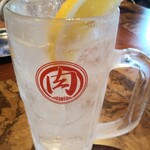 永山肉流通センター - HH生レモンサワー32円
を濃いめ32円=64円