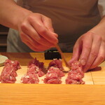 鮨 さかい - 葱とろ (山形 延縄・やま幸)