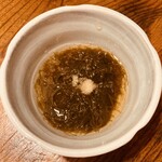 横浜すきずき - お通し　もずく