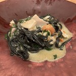 北野坂 木下 - 蛤とイカ墨のパスタ